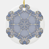 Ornement - Céramique - Flocon de neige numérique 1 (Dos)