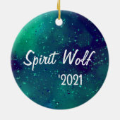 Ornement céramique - Spirit Wolf (Dos)