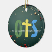 Ornement Cercle en céramique (Gauche)