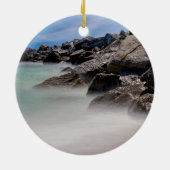 Ornement Cercle Rochers et Vagues de Shell Island (Dos)