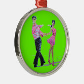 Ornement Cha Cha d'arbre de Noël de danse de salon (Droite)