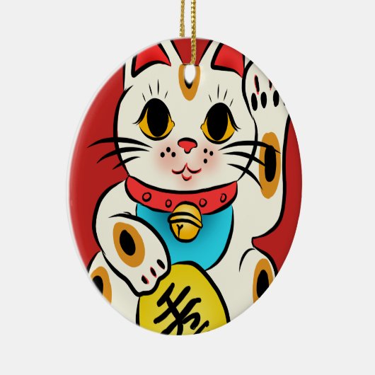 Ornement chanceux de chat de Maneki Neko (Droite)