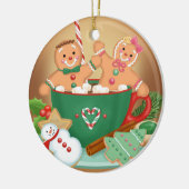 Ornement chaud de cacao et de pain d'épice (Gauche)