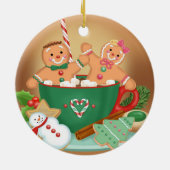 Ornement chaud de cacao et de pain d'épice (Dos)