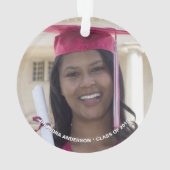 Ornement chic de Noël de flocon de neige de (dos)