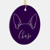 Ornement Chihuahua (Logo Om) (Droite)