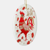 Ornement chinois d'astrologie de coq (Droite)