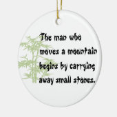 Ornement chinois de Noël de proverbe (Gauche)