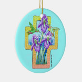 Ornement Chrétien Croix Iris  (Droite)