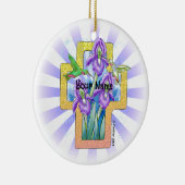 Ornement chrétien Iris Cross (Droite)