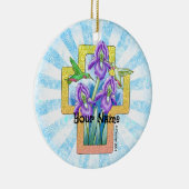 Ornement chrétien Iris Cross  (Droite)
