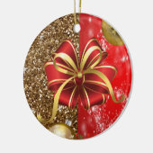 Ornement circulaire de Noël, Joyeux Noël (Gauche)
