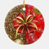 Ornement circulaire de Noël, Joyeux Noël (Dos)