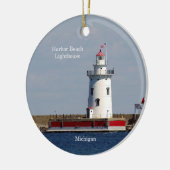Ornement circulaire Harbour Beach Lighthouse (Gauche)