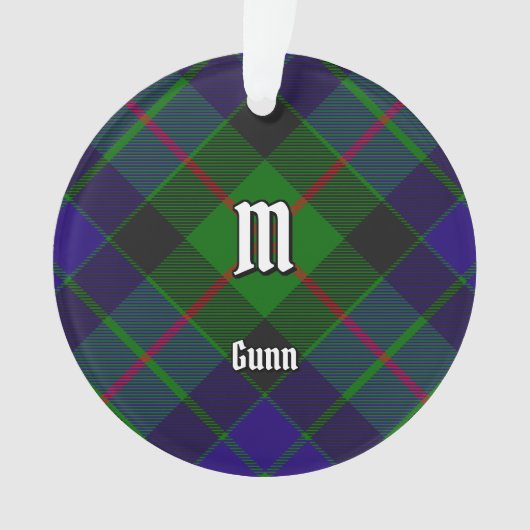 Ornement Clan Gunn Tartan (devant)