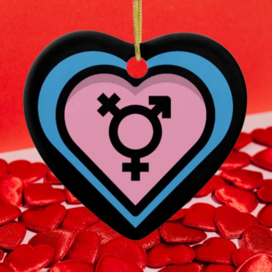 Ornement Cœur de la Fierté Trans