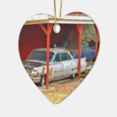 Ornement Cœur En Céramique 1963 Silver Sadan deville (Gauche)