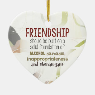 Ornement Cœur En Céramique 810.friendship-shenanigans