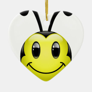 Ornement Cœur En Céramique Abeille de Dudu