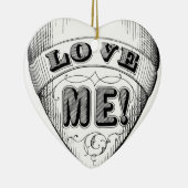 Ornement Cœur En Céramique Aimez-moi (Droite)