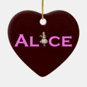 Ornement Cœur En Céramique Alice (Dos)