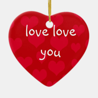 Ornement Cœur En Céramique amour d'amour vous