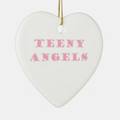 Ornement Cœur En Céramique ange adolescent (Droite)