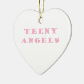 Ornement Cœur En Céramique ange adolescent (Gauche)