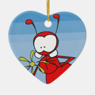 Ornement Cœur En Céramique Antek l'amour
