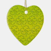 Ornement Cœur En Céramique Arborescence des contours (Droite)