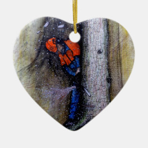 Ornement Cœur En Céramique Arborist tree surgeon husqvarna
