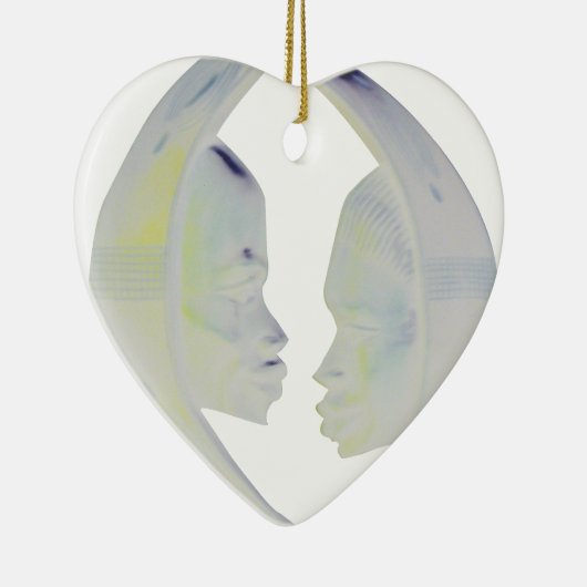 Ornement Cœur En Céramique Architecture africaine Hakuna Matata (Droite)