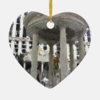 Ornement Cœur En Céramique Art de Caesars Palace de Las Vegas