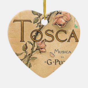 Ornement Cœur En Céramique art d'opéra