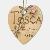 Ornement Cœur En Céramique art d'opéra (Gauche)