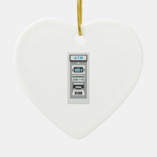 Ornement Cœur En Céramique Atmosphère (Devant)