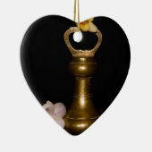 Ornement Cœur En Céramique Attraction florale (Droite)