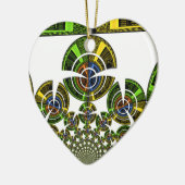 Ornement Cœur En Céramique Aztèque (Gauche)