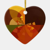 Ornement Cœur En Céramique Belle Terre Art Abstrait Imprimer (Devant)