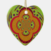 Ornement Cœur En Céramique Bonne journée (Droite)