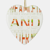 Ornement Cœur En Céramique Bonne journée (Droite)