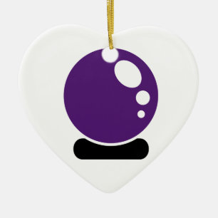 Ornement Cœur En Céramique Boule de cristal magique