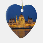 Ornement Cœur En Céramique Budapest Hongrie (Droite)