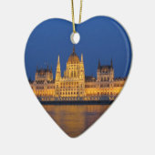 Ornement Cœur En Céramique Budapest Hongrie (Gauche)