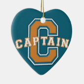 Ornement Cœur En Céramique Capitaine (Droite)