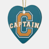 Ornement Cœur En Céramique Capitaine (Gauche)