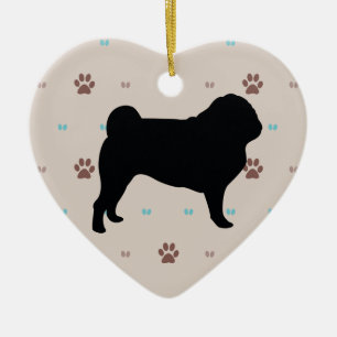 Ornement Cœur En Céramique Carlin