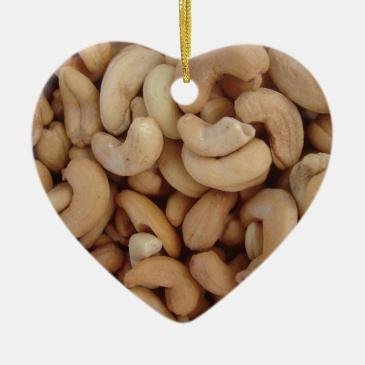 Ornement Cœur En Céramique Cashew (Devant)