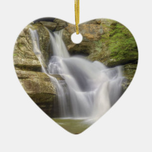 Ornement Cœur En Céramique Cedar Falls, Hocking Hills Ohio