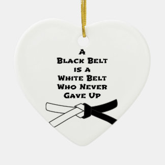 Ornement Cœur En Céramique Ceinture noire